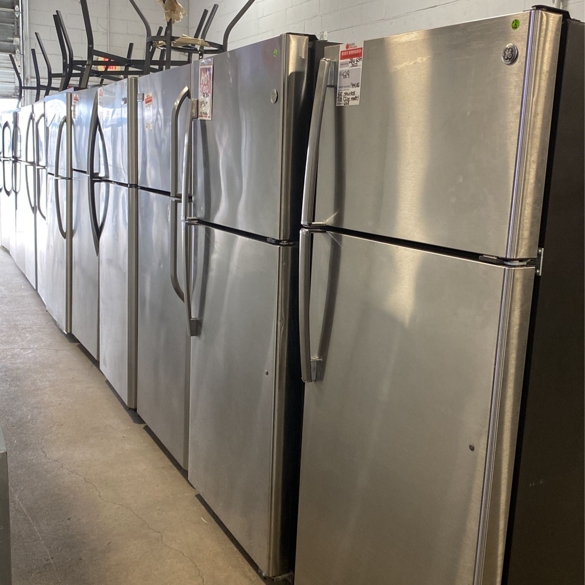 Stainless Steel Top Freezer Fridges 28” In