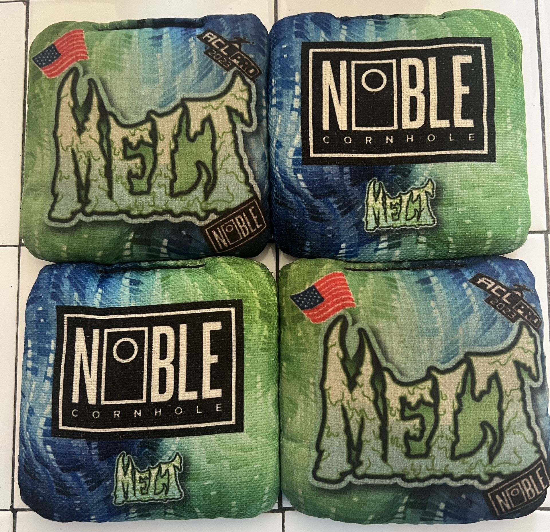 2023 Noble Cornhole Melt series cornhole bags