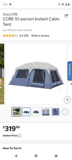 Core 10 person instant cabin tent