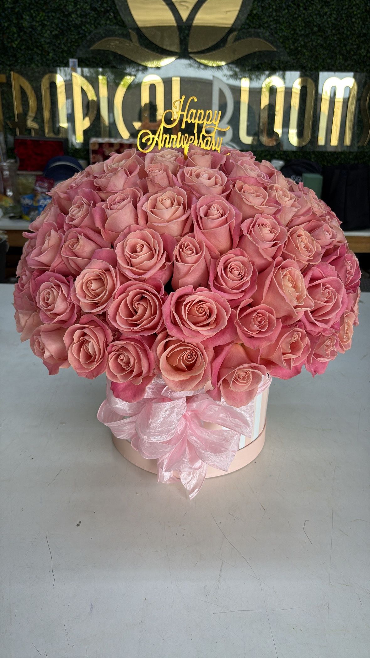 Rose Box Arrangement