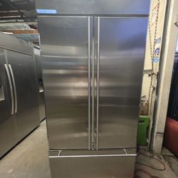 36" GE MONOGRAM BUILT IN STAINLESS STEEL REFRIGERATOR 