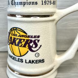 Vintage Los Angeles Lakers 1979-80 NBA Champions Unused Beer Stein Mug