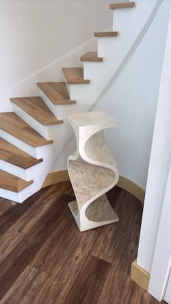 Stone like art piece or entry way decor