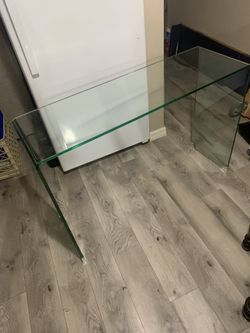Bent Glass Table
