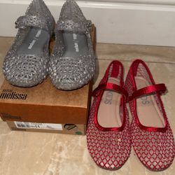 Mini Mellisa Ballet Flats Size 11 Girls Dressy Shoes 