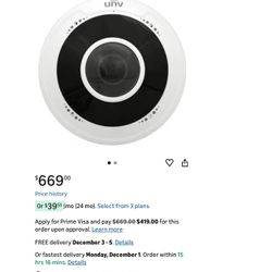 Ip Camera 360 Degree UNV IPC815SB-ADF14K-I0 5MP Fisheye Fixed Dome