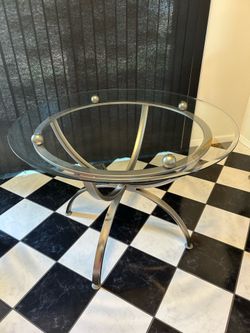 41” Glass Kitchen Table