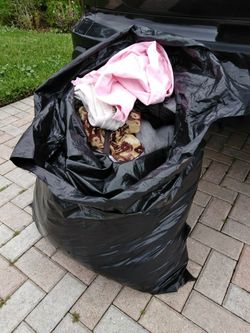 Bag full of assorted women's clothing