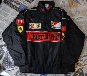 Ferrari Embroidered Racing Puffer Jackef