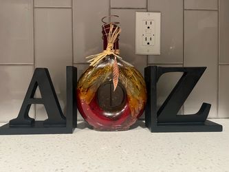 ALL- INCLUSIVE A to Z Black Wooden Bookends Set