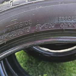 225/45r17 Bridgestone Potenzas Tires For Sale