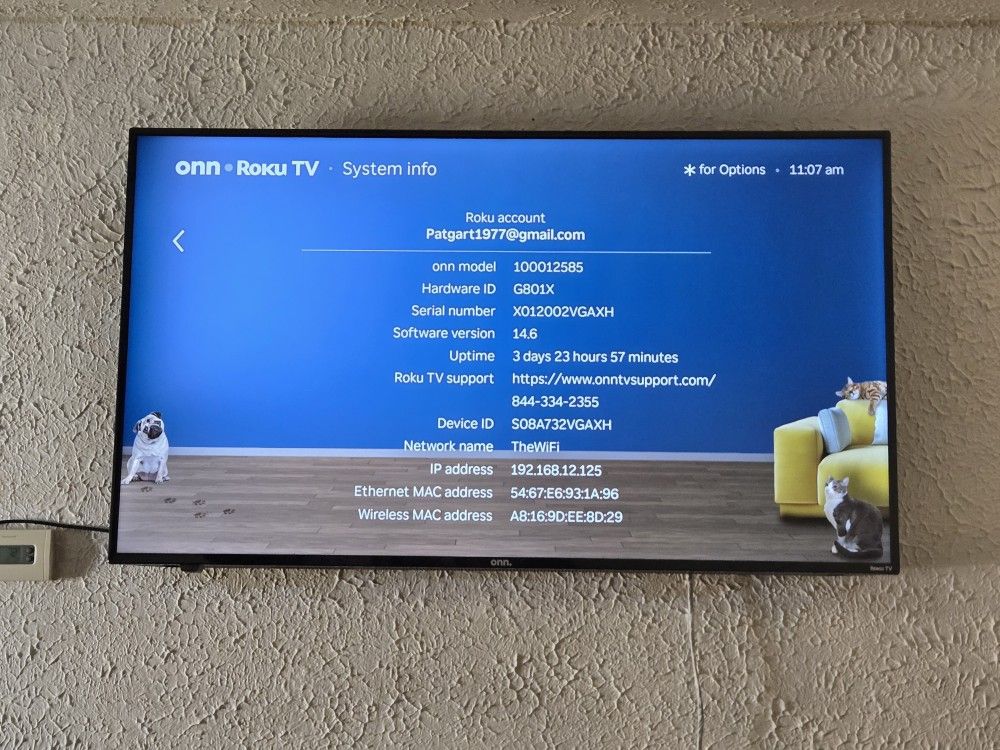 50 INCH 4k TV 6 MONTHS OLD (Wall Mount Included)