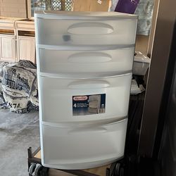 Plastic drawer cart