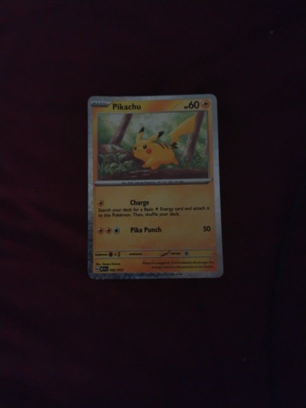 2025 McDonald's Pikachu Pokemon Card Holographic