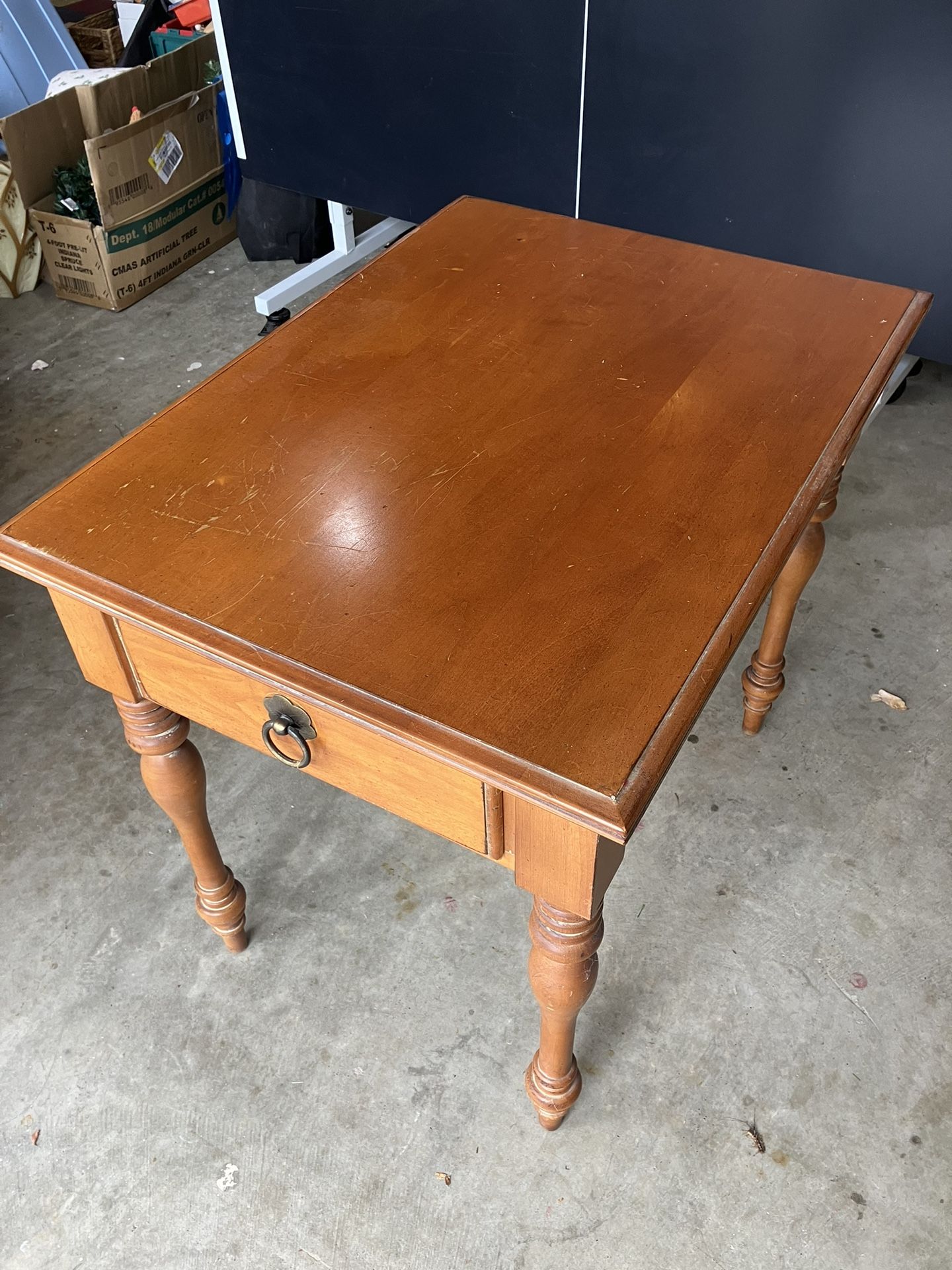 KIMBALL 1 DRAWER WOOD END TABLE