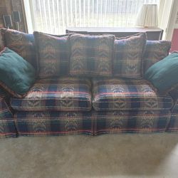 2 Custom Upholstered Sofas For Sale.