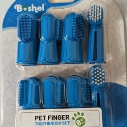 New Boshel Pet Finger Toothbrush Set
