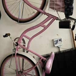 Glossy Soft Pink Schwinn Cute  Bike