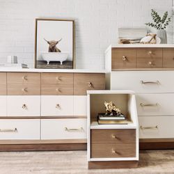 Vintage Mid Century Modern His And Hers Dresser Set of 3