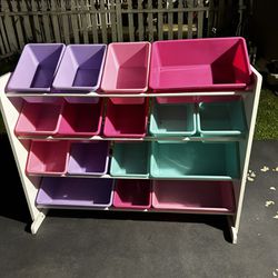 Toy Organizer Boxes With Stand 