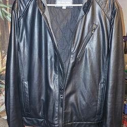 Michael Kors Faux Leather Jacket 