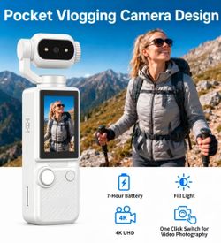HANDHELD 4K VIDEO VLOGGING CAMERA