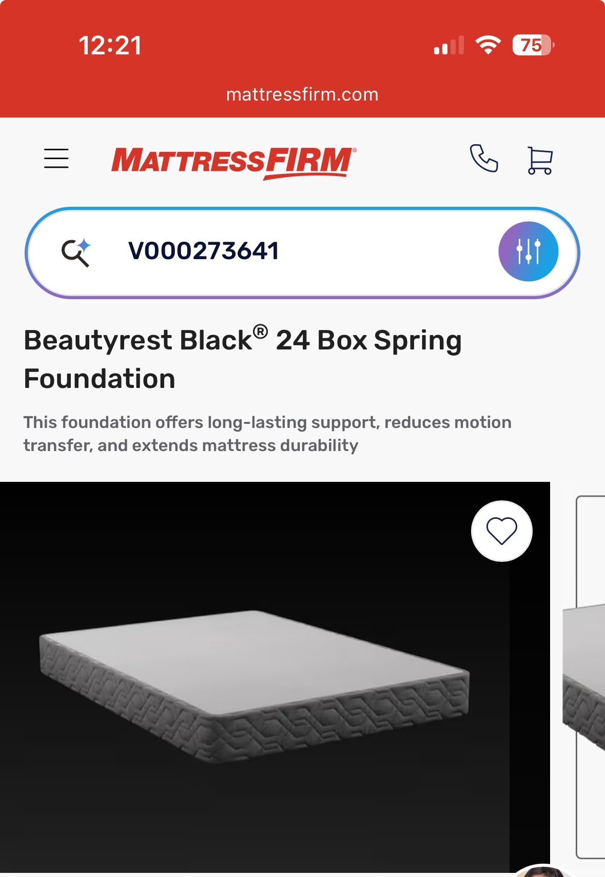 New In Plastic - Queen Beautyrest Black® 24 Box Spring Foundation