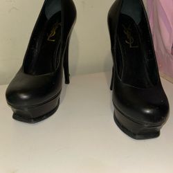 YSL Black Heels For Sale 