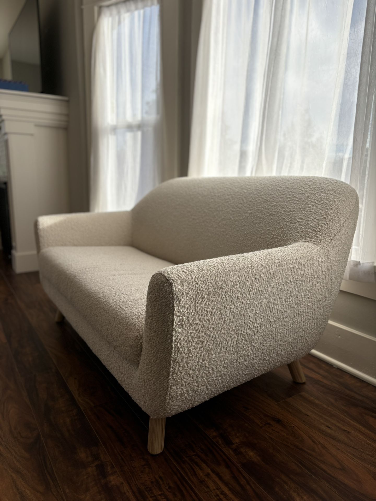 Article Gabriola 64” Loveseat - Ivory Boucle