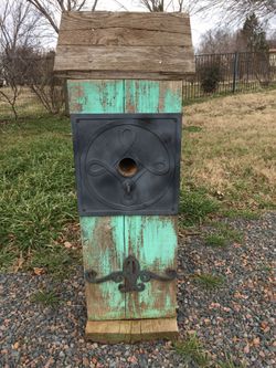 Cedar birdhouse decor