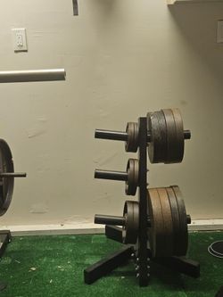 Weight lifting set w/ bench