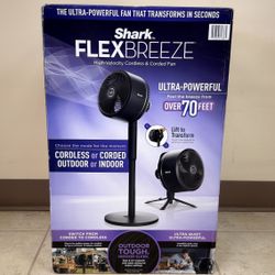 SHARK FLEX BREEZE HIGH-VELOCITY CORDLESS & CORDED FAN 