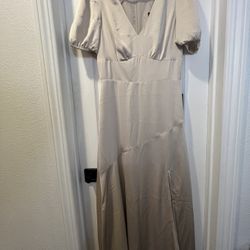 Express Satin Midi Dress