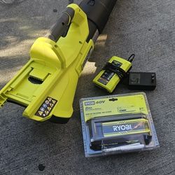 RYOBI 40V BLOWER Y CHARGER Y BATTERY BRAND NEW COMBO KIT 