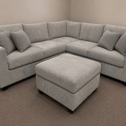 Sectional And Ottoman 