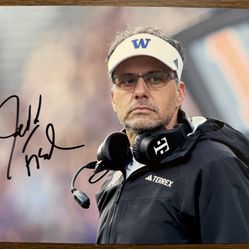 Jedd Fisch Signed Autographed 8x10 Photo Washington Huskies Head Football Coach