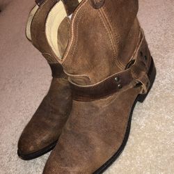 Frye Women’s Leather Harness Cowboy Boots Size 9