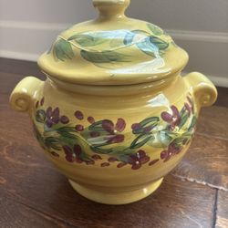 Hand Painted Ceramic Pot