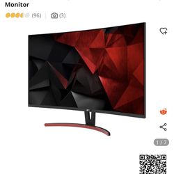 (2) Acer 32” Curved Gaming Monitors