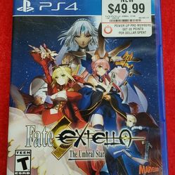 Fate/Extella The Umbral Star Video Game For Sony PS4 - No Booklet - Playstation 4 - Working 