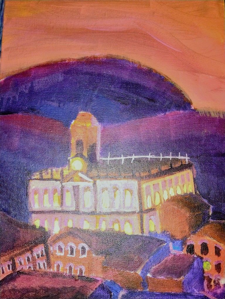 Sunset City Painting