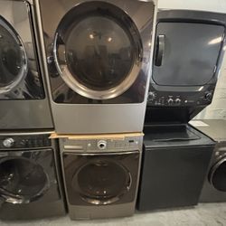 Kenmore 27” Wide Electric Front Load Washer And Dryer Set
