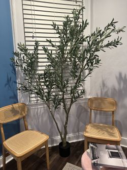 Fleurifi 6 ft Artificial Olive Tree - New, Assembled for Photos Only