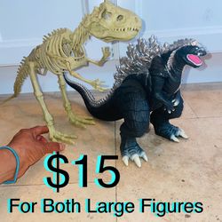 $15 For Both Large Dinosaur 🦖 skeleton and a dragon/dinosaur like New both
