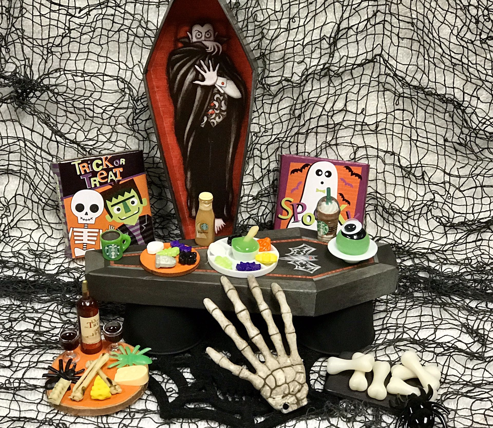 Halloween Mini Creepy Food set for Barbie and other Doll