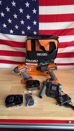 New Ridgid 18V Brushless Hammer Drill and Impact Driver Kit