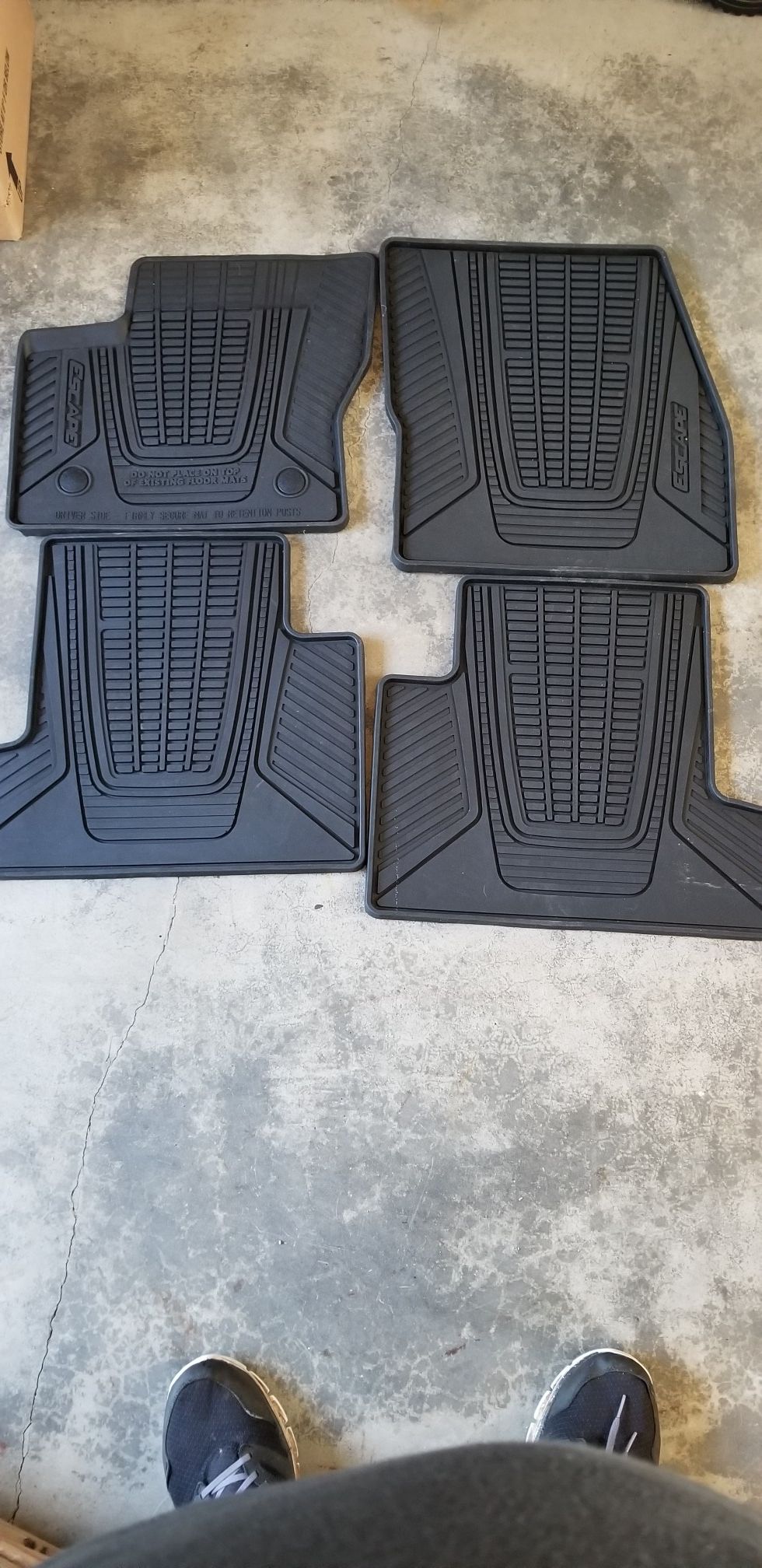 Rubber 2015-16 Ford Escape floor mats