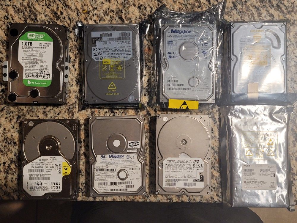 I Have 8 Hard Drives For Sale (Shoot Your Offers)