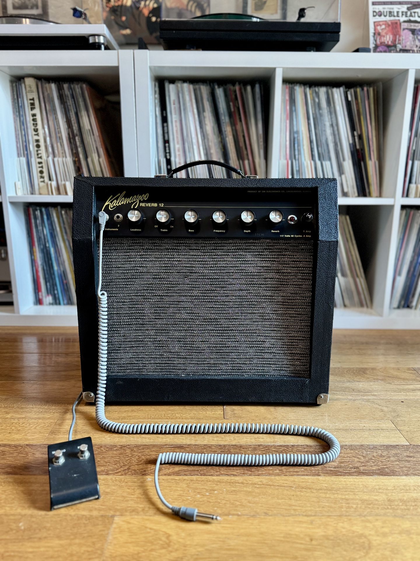 1960s Kalamazoo Reverb 12 Tube Amp – Complete Original with Cover, Cord & Footswitch