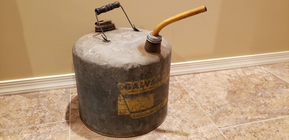 Vintage Eagle Galvanized 5 Gallan Can